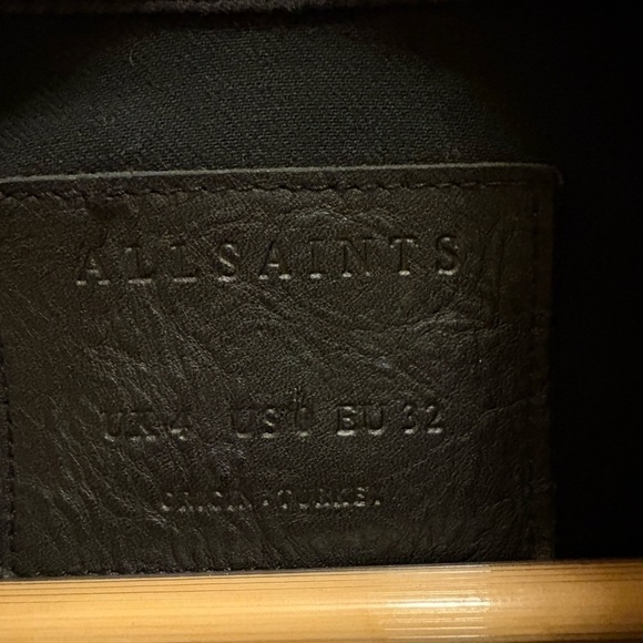 All Saints Hendon Moto Jacket (Size US 0 / UK 4 / EU 32) - Picture 3 of 16